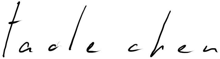 taole's name as handwritten logo 